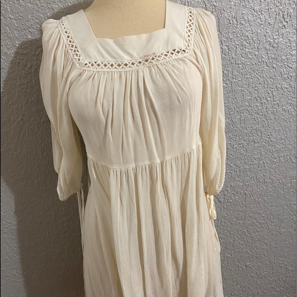 Long sleeve white loose dress. Worn once.